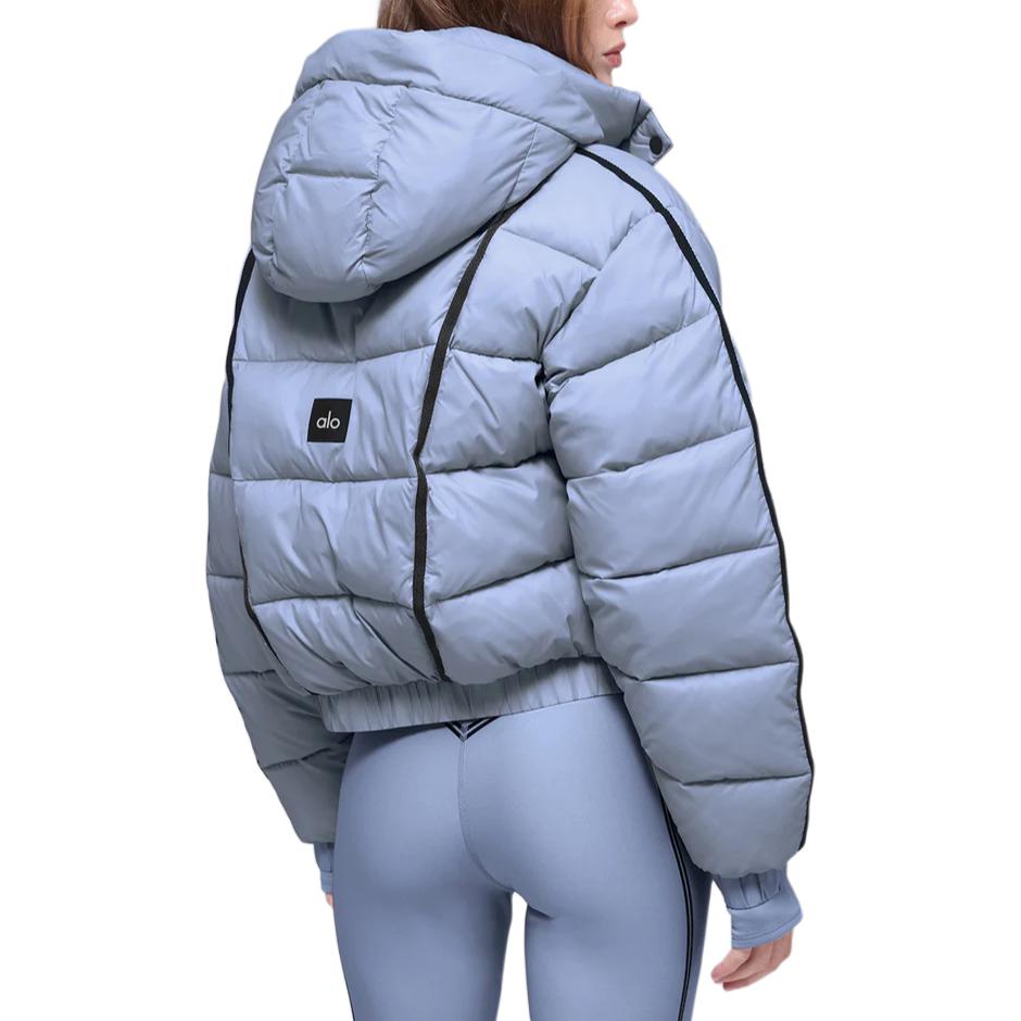 Пуховик женский Alo Yoga Striped Detachable Hood