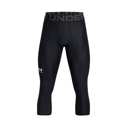 Under armour heatgearvanish буквы совпадение тонкий 7 тренировки фитнес внутренние леггинсы спортивные брюки мужские черный