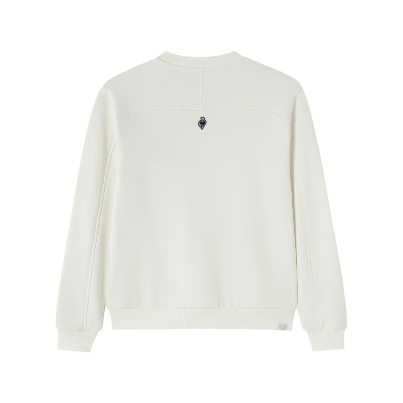 Le coq le coq sportif ayollar tennis kolleksiyasi vintage sport ekipaji bo'yinli kozok ayollar