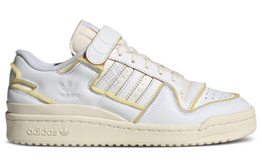 Adidas originals forum 84 low 百搭简约 低帮 板鞋 女款 白黄色