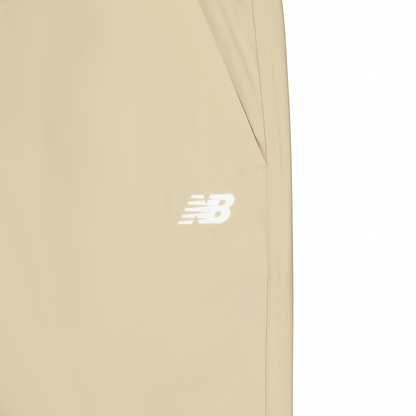 New Balance dantelli logotipli oʻrta koʻtarilgan tekis oyoqli erkaklar va ayollar uchun xakidagi oddiy shim