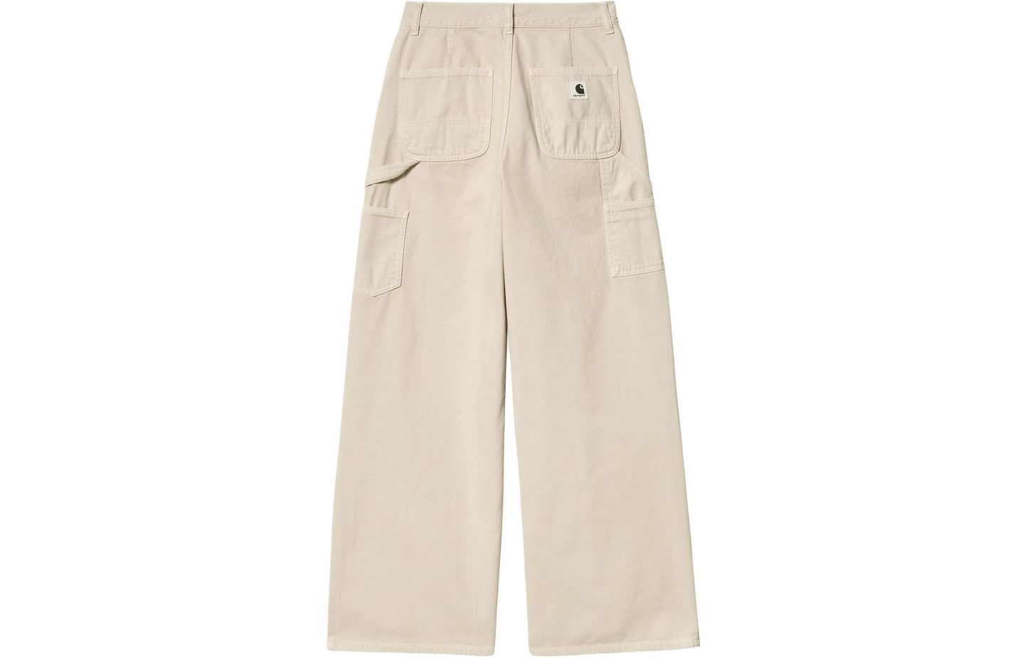 Carhartt wip w' jens shim bo'shashgan tekis baland belli shimlar oddiy ayollar shimlari bej