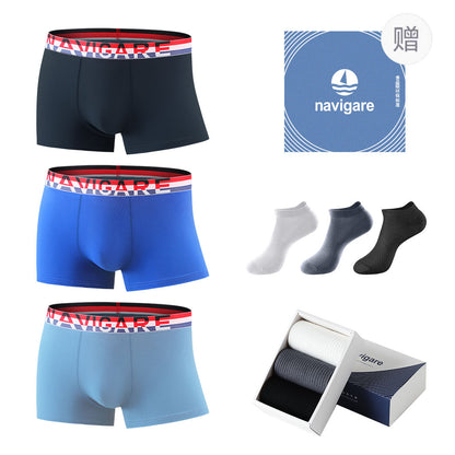 Navigare Cotton Silk 10A erkaklar bokschisi brifinglari