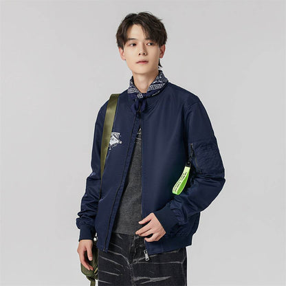 Антиофис гонконг стиль куртка с свободными широкими ногами джинсы повседневная работа поездка костюм городской новый молодежный простой и удобный с хорошим набором одежды осень и зима мужские модели - Boxette Shop