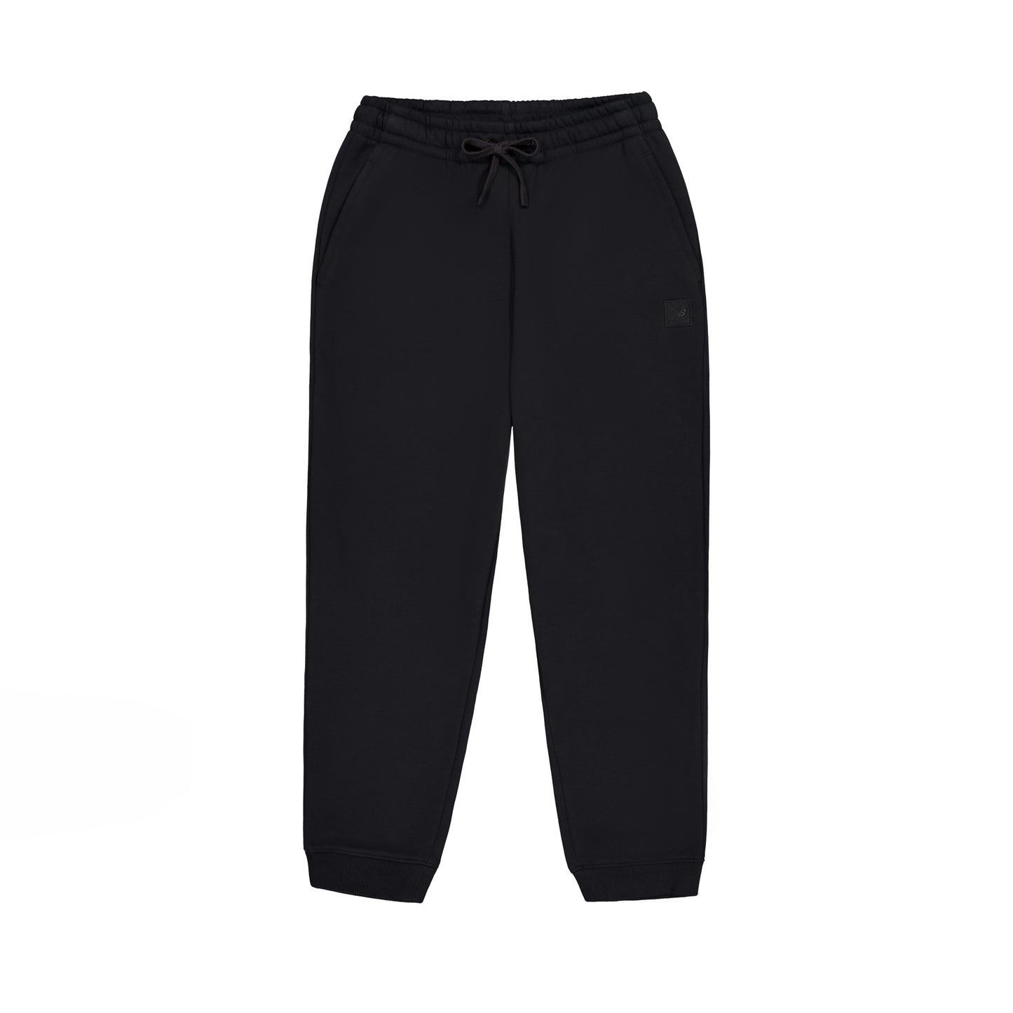Ayollar uchun New Balance Solid Color Dantelli Modali Ko'p qirrali Trikotaj Sweatpants Qora
