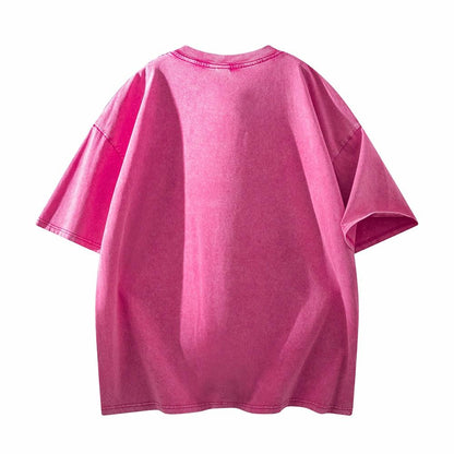 Pal ongaco qisqa yengi yuvilgan va siqilgan retro amerikacha futbolka erkaklar va ayollar uchun dazmollanadigan bokeh harflari bilan