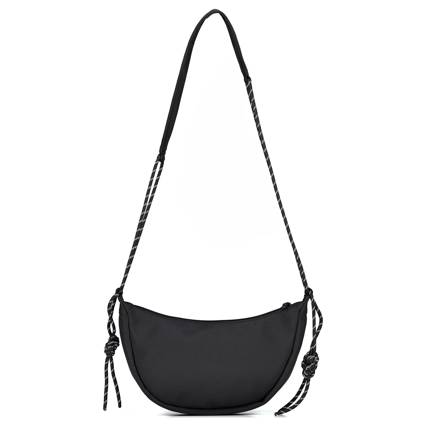 Yangi balansli zip yopilgan logotipli markali matodan yelkali ko'ndalang sumkasi oddiy ayollar rangpar choyshab