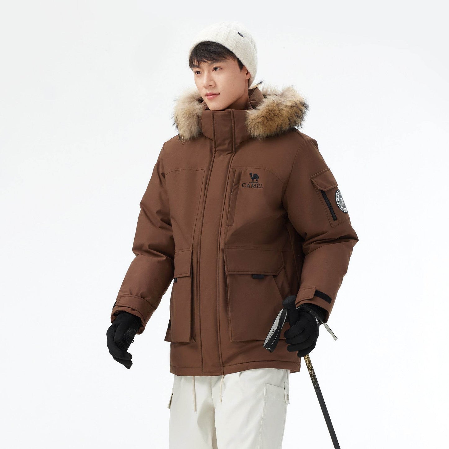 Пуховик Camel Warm Fleece Series Parker - Boxette Shop