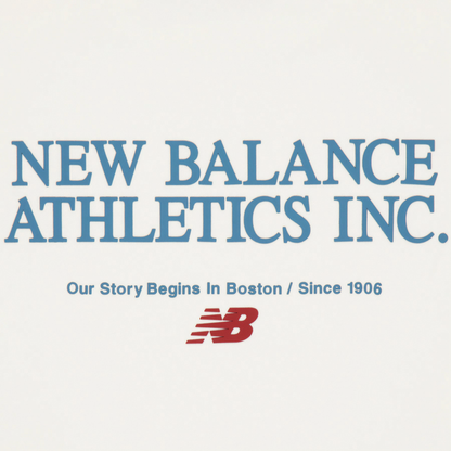 New Balance Letter Print Ekipaj bo'yinli erkaklar kozok fil suyagi