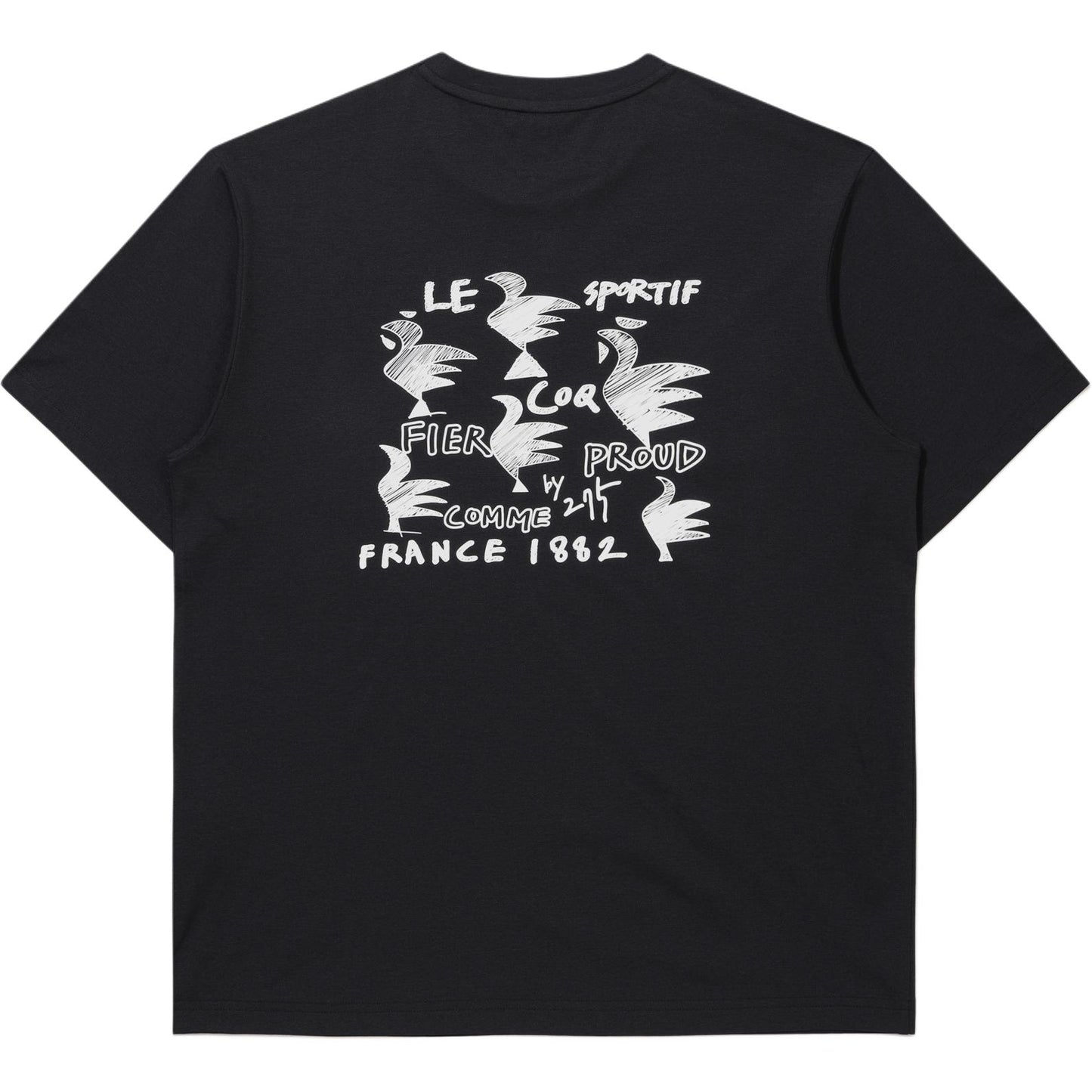 Le Coq Le Coq Sportif Ayollar uchun monogramma naqshli qisqa yengli futbolka