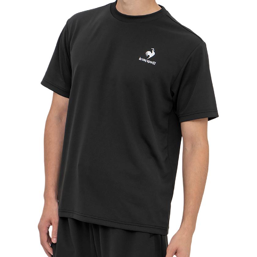 Le coq sportif brendi logotipi kashta tikish dizayni qulay terli nafas oladigan kalta yengli erkaklar futbolkasi