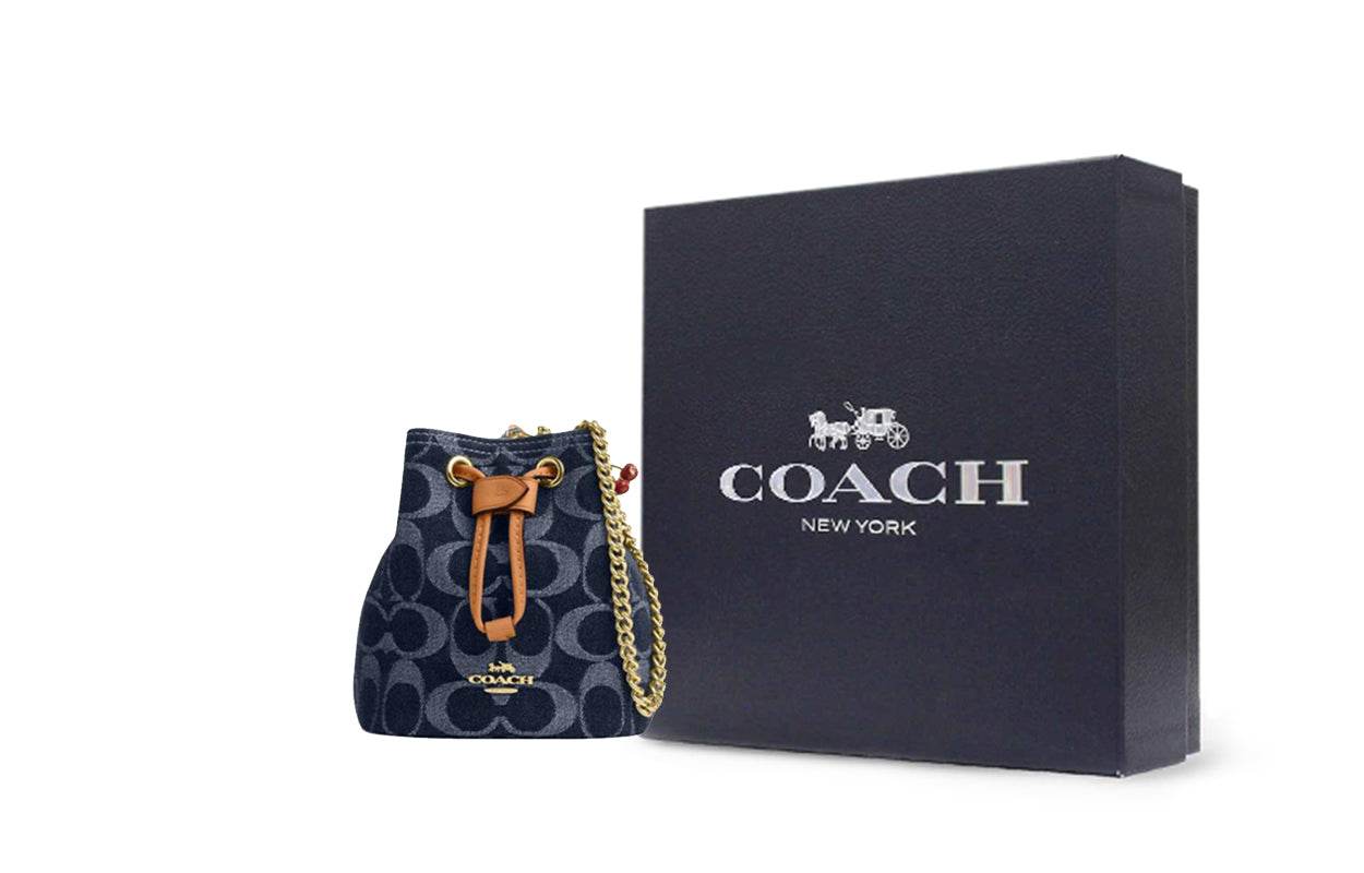 Сумка женская Coach Drawstring 12 Brand Logo Closure - Boxette Shop