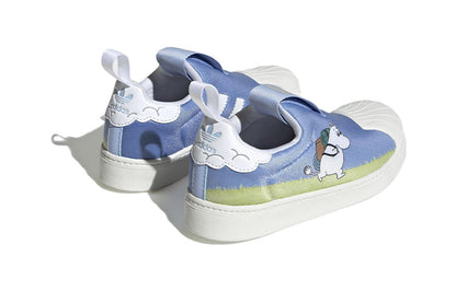 Moomin x Adidas Originals Superstar 360 bolalar krossovkalari