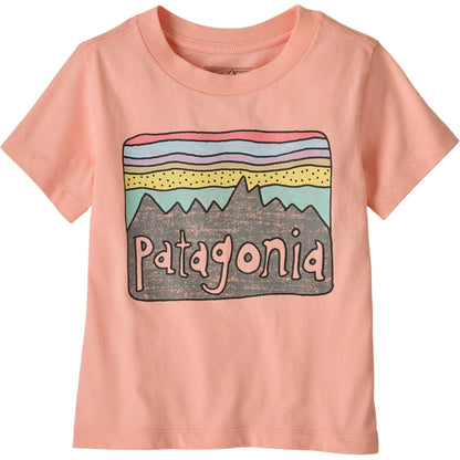 Patagonia patagonia t-shirt fitz roy skies soft simple pullover short sleeve infant & toddler