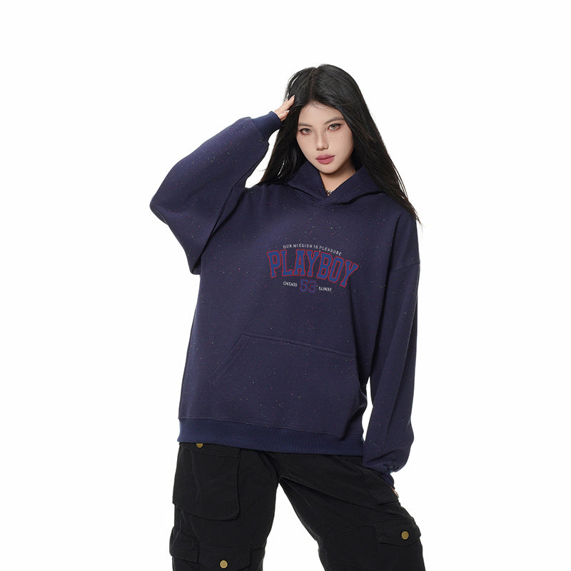 Playboy bosilgan harflar moda bo'sh hoodie erkaklar va ayollar modellari