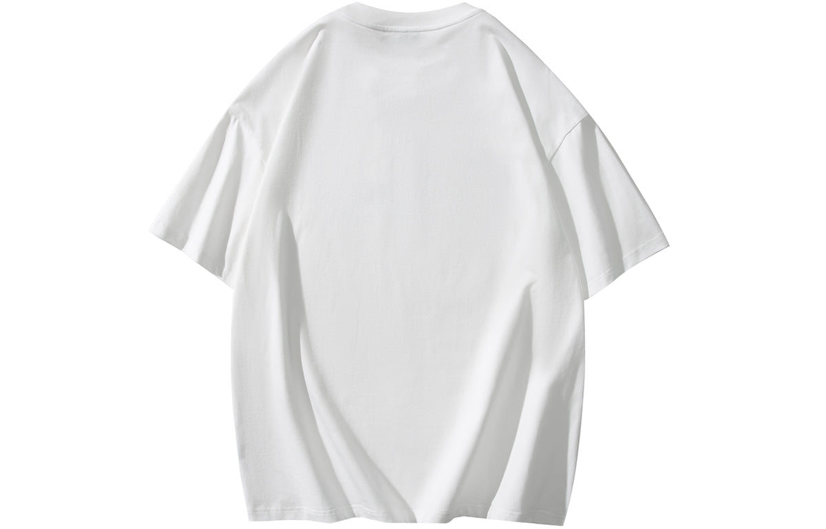 Golfkross harflari shimgichli bosilgan naqshinkor kashtado'zlik tasodifiy yumaloq bo'yinli yelkali qisqa yengli futbolkalar naqshli erkaklar va ayollar