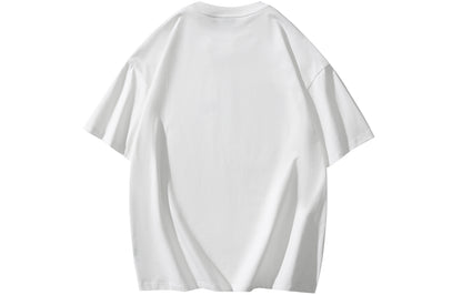 Golfkross harflari shimgichli bosilgan naqshinkor kashtado'zlik tasodifiy yumaloq bo'yinli yelkali qisqa yengli futbolkalar naqshli erkaklar va ayollar