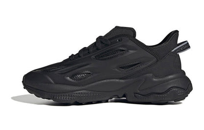 Adidas originals ozweego series j противоскользящая дышащая поддержка детская повседневная обувь черный подростки