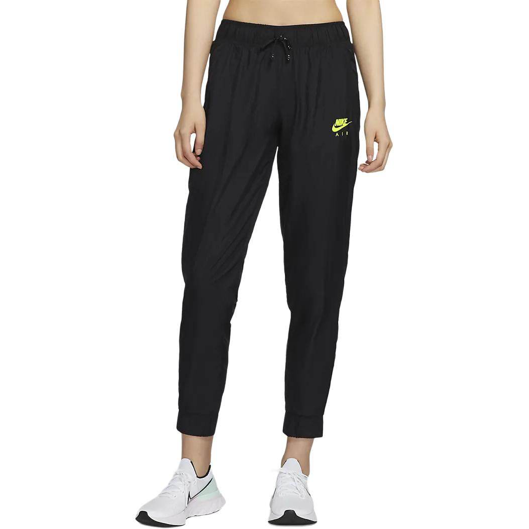 Женские черные брюки nike air athleisure woven trousers - Boxette Shop