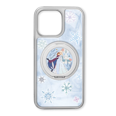 Disney disney tomchilatib yuboriladigan material yuqori sifatli uglerod tolali naqshli 360 ° aylanadigan stend qutisi olma/olma 16promax/15/14pro/max/iphone13/12/11 uchun muzlatilgan malika seriyali telefon qutisi