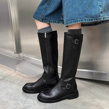 Balletcat коровьей кожи классический теплый мягкой mirador сладкий чили всадник сапоги охлаждение вниз английский винтаж высокие сапоги 3,5 см женские