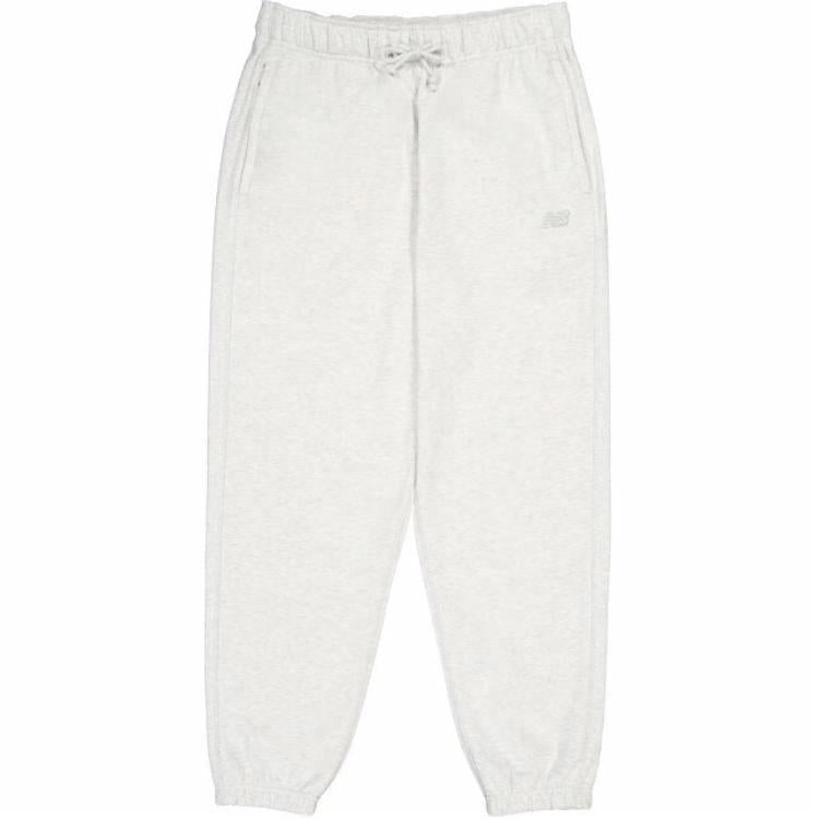 New Balance erkaklar uchun oq rangli tekis trikotaj torli shim