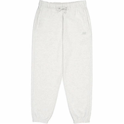 New Balance erkaklar uchun oq rangli tekis trikotaj torli shim