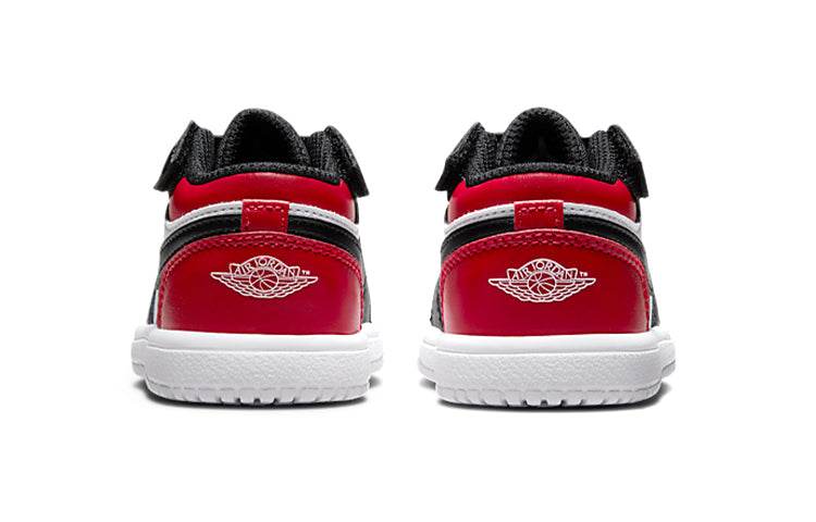 Кроссовки детские Air Jordan 1 Low Top Retro Black Red Toe - Boxette Shop