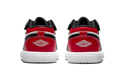 Кроссовки детские Air Jordan 1 Low Top Retro Black Red Toe - Boxette Shop