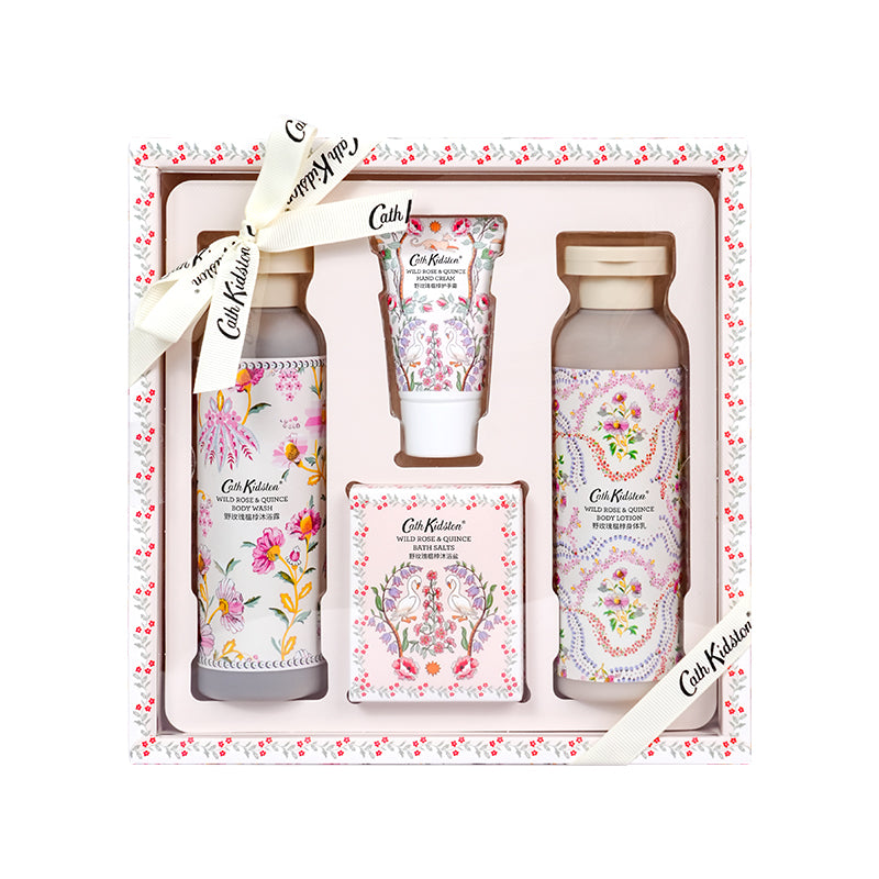 Cath kidston new wild rose gift set hydrating, cleansing & moisturising подарок подруге на день рождения