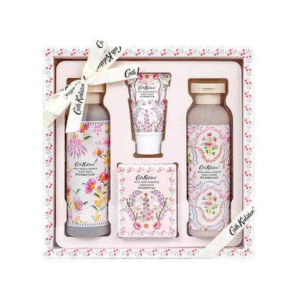 Cath kidston new wild rose gift set hydrating, cleansing & moisturising подарок подруге на день рождения