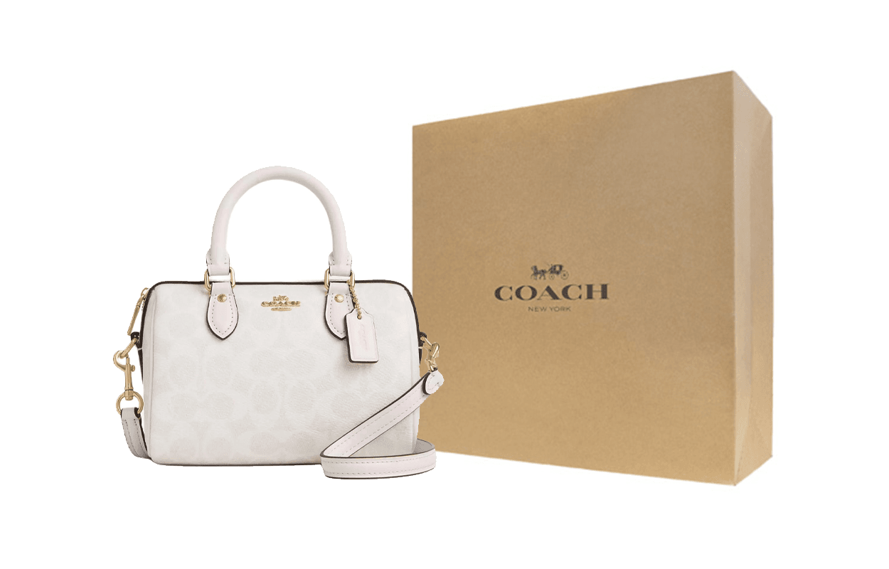 Сумка женская Coach Rowan 18 Classic Logo Print Coated - Boxette Shop