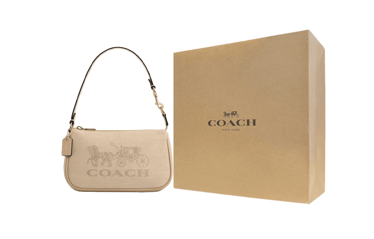 Сумка женская Coach Nolita 19 Classic Carriage Logo Canvas - Boxette Shop