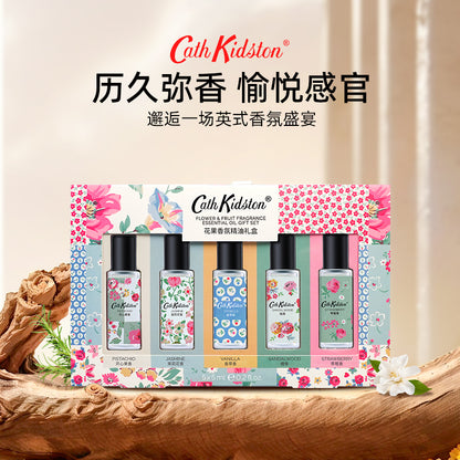 Cath kidston великобритания импортные ролл-на цветочные и фруктовые эфирные масла подарочный набор премиум печатных тройной парфюм тип духи ароматический эффект 5mlx5pcs/box