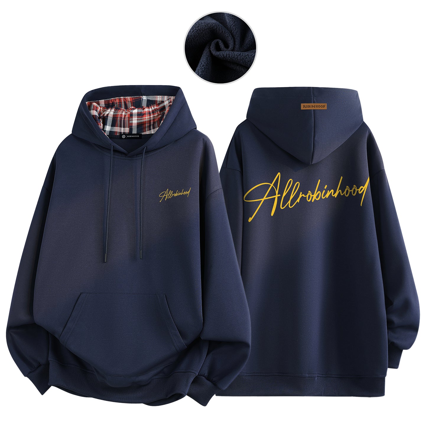 Robinhood erkaklar uchun kapshonli ko'ylak