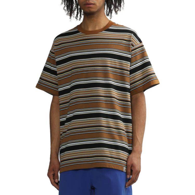 Футболка мужская Carhartt WIP striped crew neck - Boxette Shop
