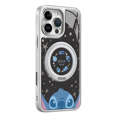 Disney ABS+Kompyuter materiali multfilmli yoqimli Niche Star Stitch Premium uglerod tolali naqshli himoya sumkasi Apple/Apple 16promax/15/14pro/max/iphone13/12/11 uchun yuqori darajali telefon qopqog'i