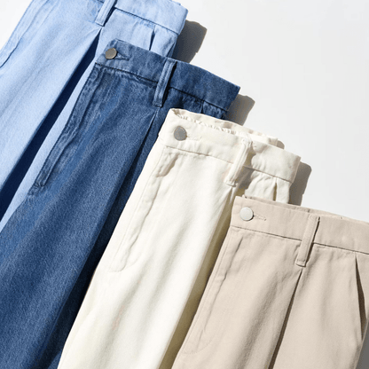 Джинсы женские Uniqlo Relaxed Drape Frayed Zip - Boxette Shop