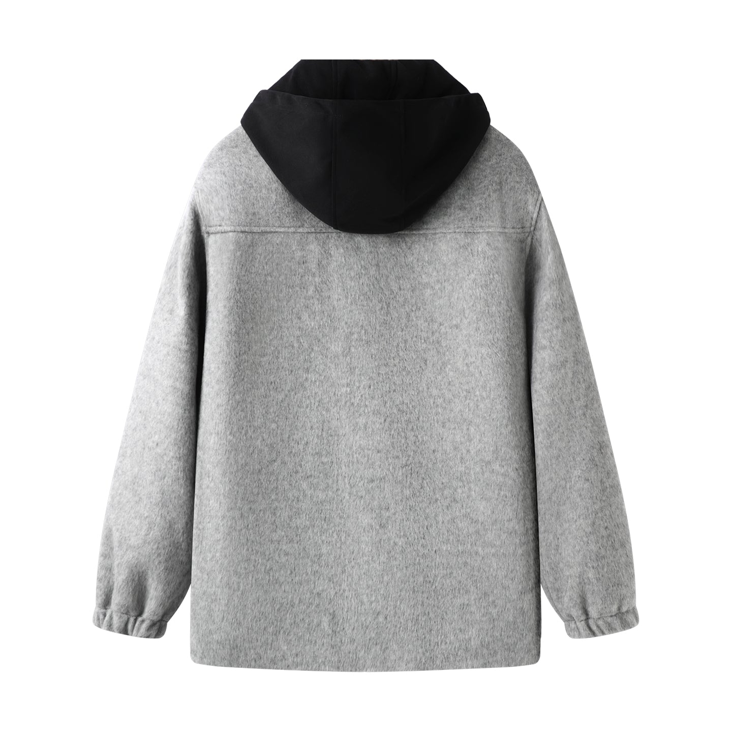 Baisheng tulki bitta ko'krakli katta yards erkaklar qishki semiz bo'sh yelkali kundalik ko'ylagi tvid palto erkaklar modellari