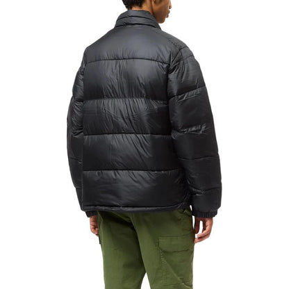 Columbia columbia letter print zip long sleeve jacket men's black