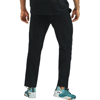 Under armour woven series slim fit woven running training long knit sweatpants men's black