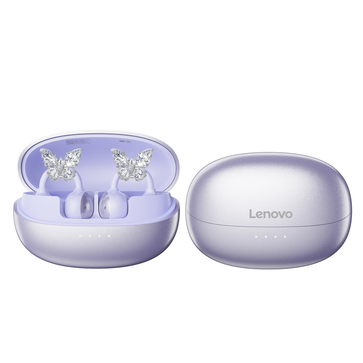 Lenovo lenovo k06 ослепительные разноцветные серьги-бабочки тип зажима для уха шумоподавление при звонках обновленный bluetooth 5.4 спортивные игры игровой кинотеатр imax уровень качества звука студенческая вечеринка высокая стоимость apple huawei xiaomi