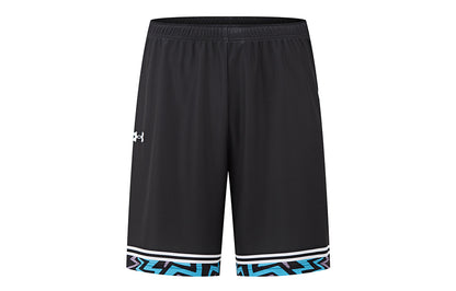 Under armour тренировочные эластичные баскетбольные штаны спортивные шорты мужские черные