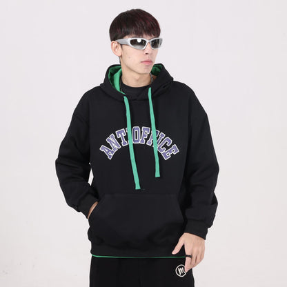 Anti-ofis shaharcha yangi yoshlar tasodifiy sayohat oddiy qulay sport kostyumi shamol trendi ko'p qirrali kozok yupqa tekis jinsi o'g'il ikki qismli kostyum kiyimi kuz va qishki erkaklar modellari