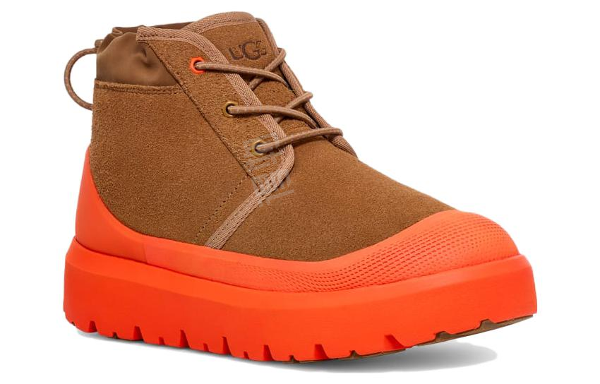 Ugg neumel weather hybrid short snow boots unisex brown orange