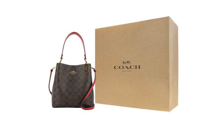 Сумка женская Coach Town Old Flower Full Print Logo - Boxette Shop