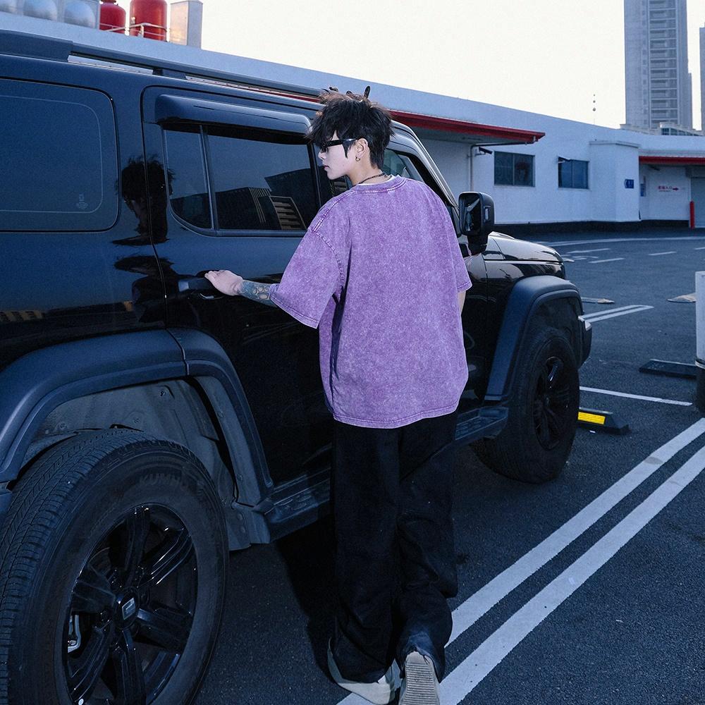 Pal ongaco qisqa yengi yuvilgan va siqilgan retro amerikacha futbolka erkaklar va ayollar uchun dazmollanadigan bokeh harflari bilan