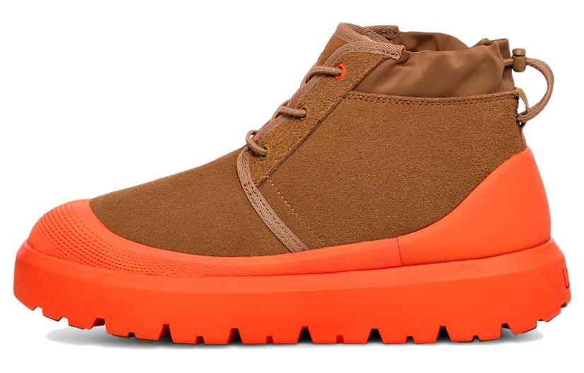 Ugg neumel weather hybrid short snow boots unisex brown orange