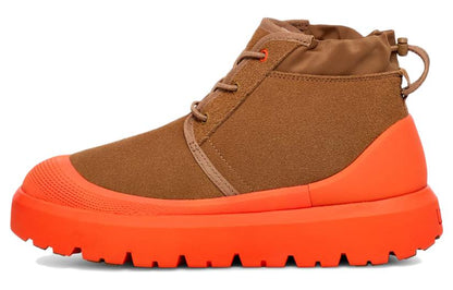 Ugg neumel weather hybrid short snow boots unisex brown orange
