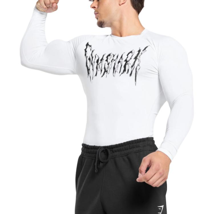 Gymshark Graphic Baselayer erkaklar sport futbolkasi
